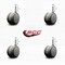 Service Caster 2-3/8'' Gray Floor Safe Twin Wheel Casters 7/16 Grip Ring Stem , 4PK SCC-GR02S60-TPR-GRY-716176-4 - alternate 2